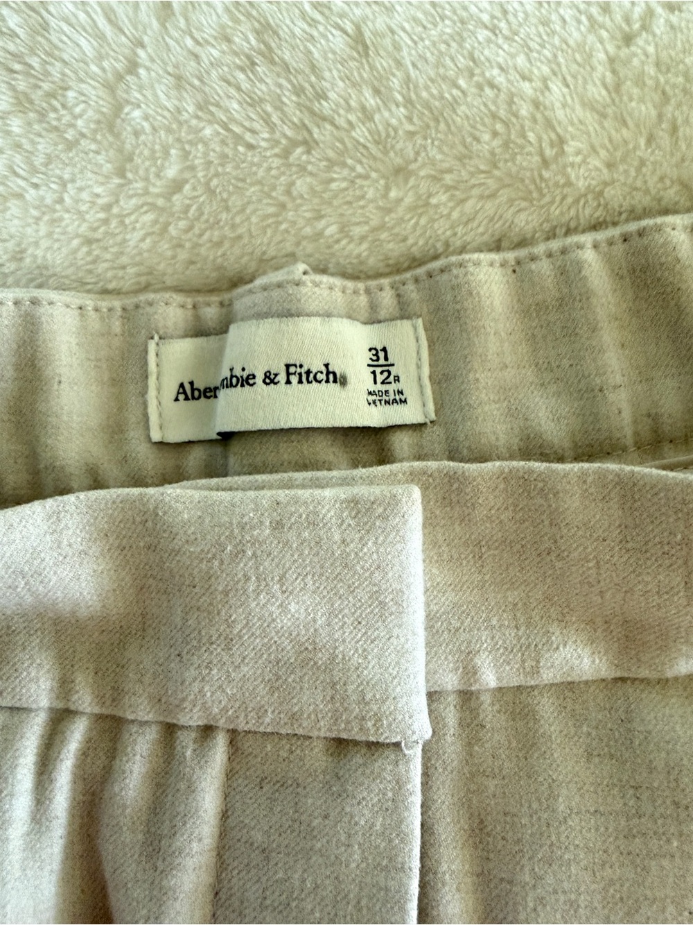 Abercrombie & Fitch Women's Light Beige Wide-Leg Trousers - Picture 5 of 6